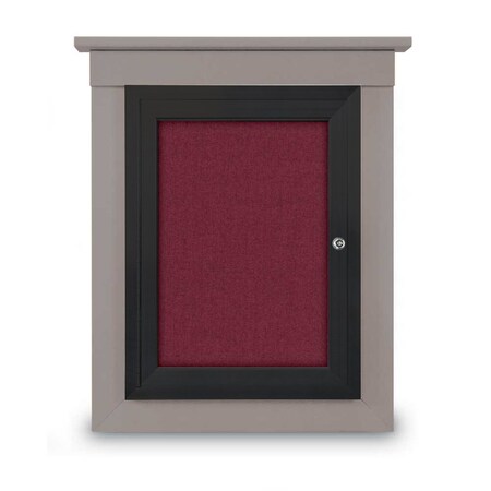 United Visual Products Sliding Glass Enclosed Letterboard, 48"x3 UV9005ACS-WHITE-WHITE